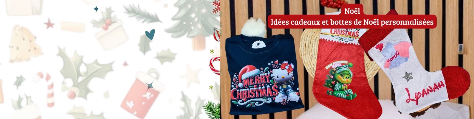 Plongez dans la magie de Noël avec cette hotte en jute personnalisée, inspirée des Noëls d’antan. Son tissu naturel et sa couleur chaleureuse lui donnent un charme authentique, comme si elle venait tout droit de l’atelier du Père Noël.